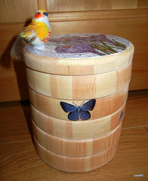 Šperkovnice patrová blue violet — foto 3