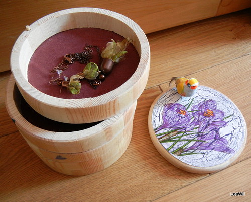 Šperkovnice patrová blue violet — foto 4