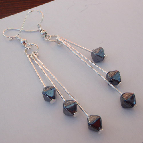 Náušnice Gris Metal — foto 3