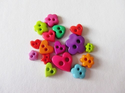MIX mini knoflíčků - 10 ks — foto 2