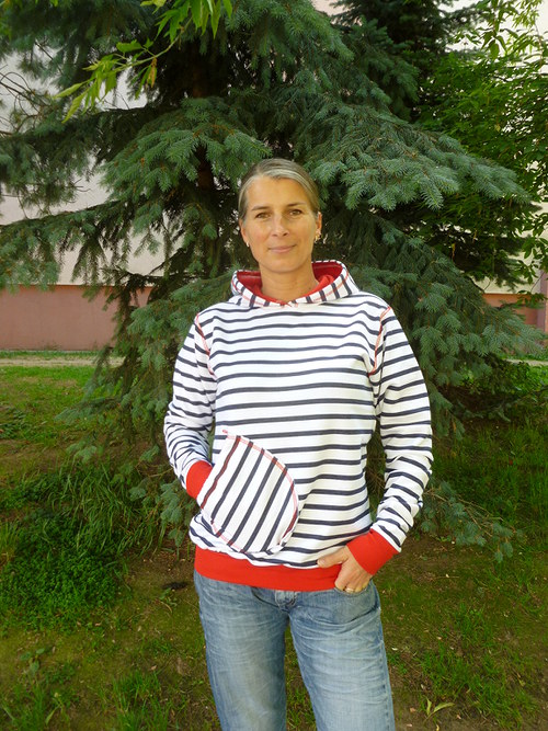Námořnická mikina...teplá... — foto 6