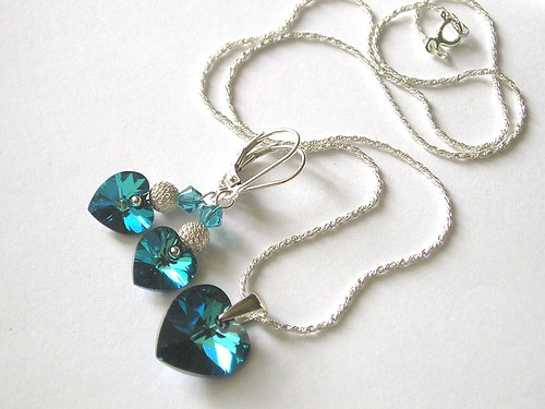 Swarovski sada Bermuda Blue ( stříbro 925 ) — foto 2