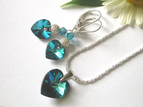 Swarovski sada Bermuda Blue ( stříbro 925 ) — foto 5