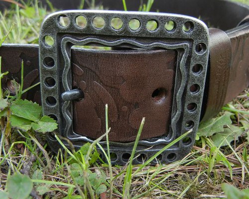 Kožený opasek Steampunk — foto 2