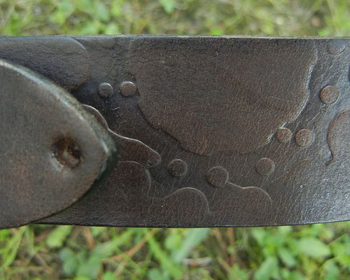 Kožený opasek Steampunk — foto 3