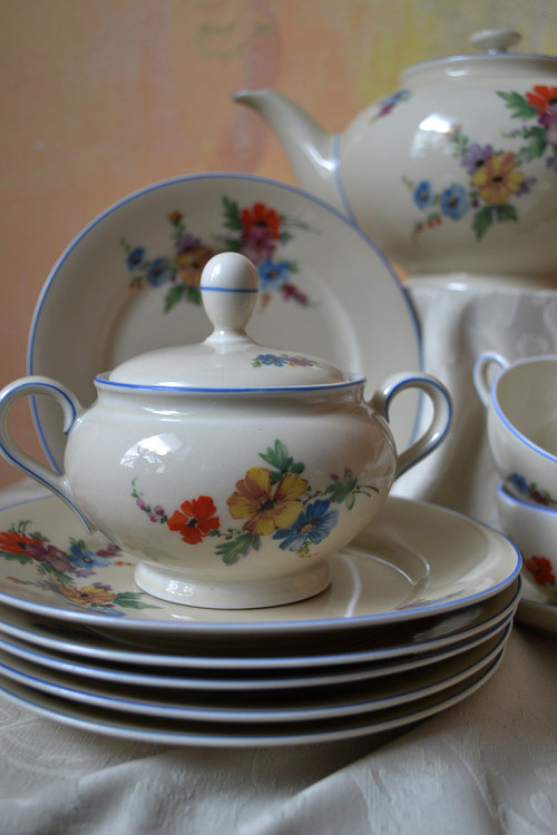 Porcelánový čajový servis Plankenhammer — foto 3