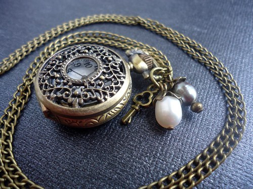 Náhrdelník s hodinkami "Pearl" — foto 6