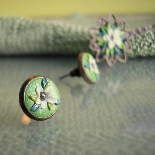 Sponka Flower Button - Anemone — foto 2