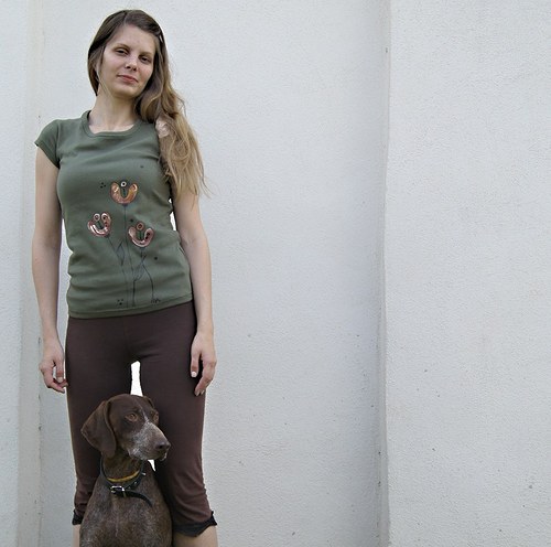 Khaki triko malované! — foto 4
