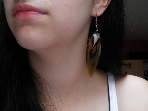 Parrot- peříčkové náušnice — foto 3