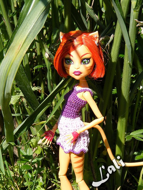 Hačkované šatičky pro panenky Monster High — foto 2