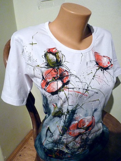 Triko "MákY", XL, dočasná rezervace — foto 2