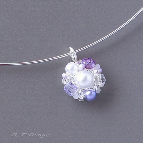 Náušničky Lilac sugar... — foto 3