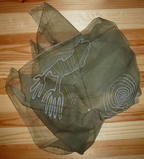 Šifonová šála "inspired by...Nazca" — foto 2