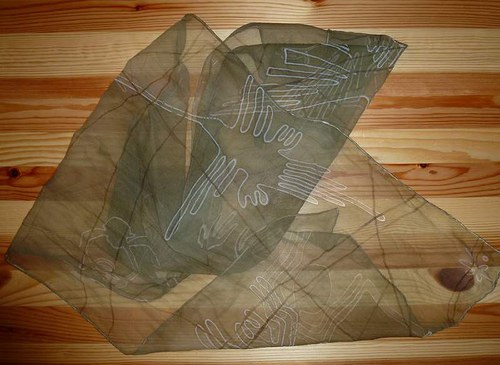 Šifonová šála "inspired by...Nazca" — foto 4