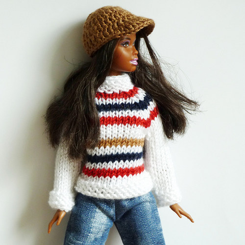 WHITE svetr pro Barbie — foto 3