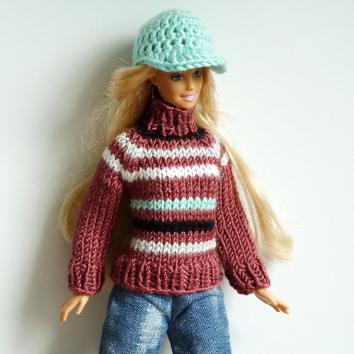 AUBERGINE svetr pro Barbie — foto 2