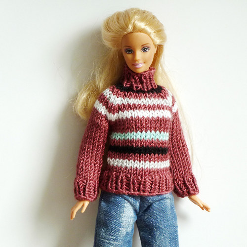 AUBERGINE svetr pro Barbie — foto 3