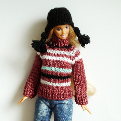 AUBERGINE svetr pro Barbie — foto 4