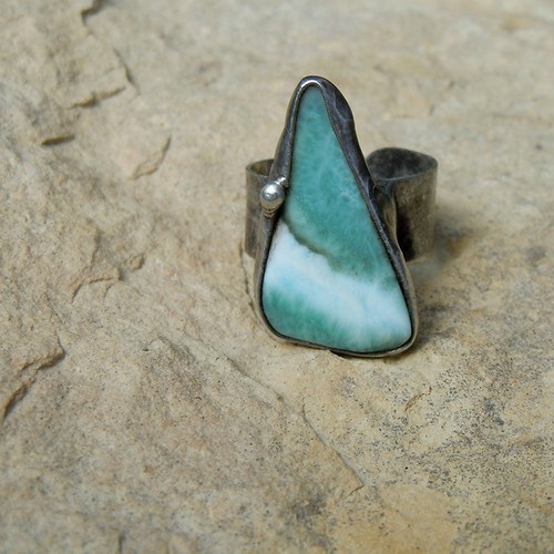 Letní obloha - prsten (larimar) — foto 3