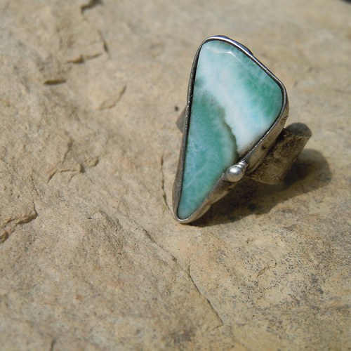Letní obloha - prsten (larimar) — foto 4