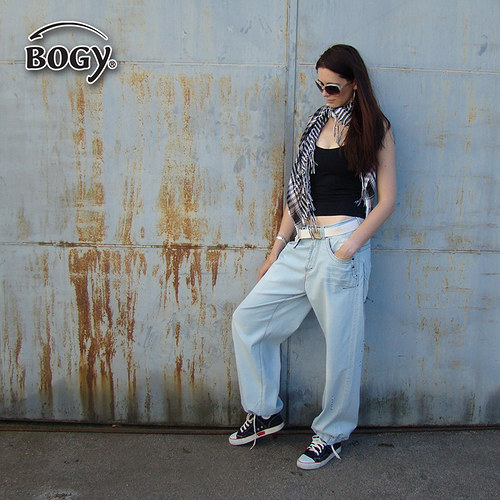 Hip hop džíny unisex - 210/38 - sleva — foto 3