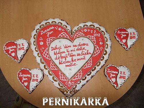 Svatební srdce děkovací — foto 3