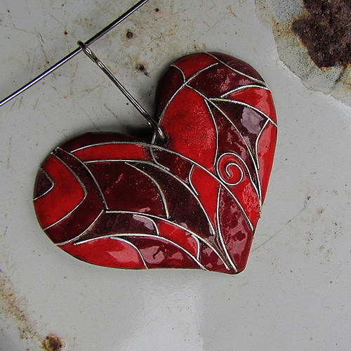 Srdce cloisonne — foto 2