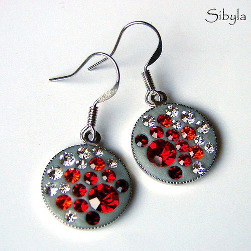 Exclusive Red Roses náušnice — foto 2