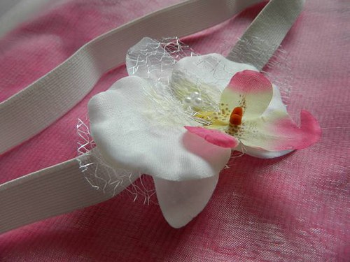 Gumová čelenka..orchidej.... — foto 3