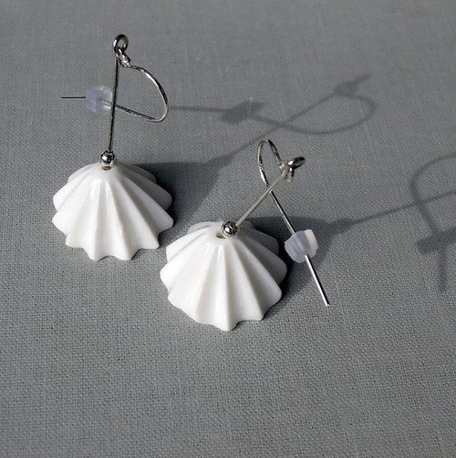 Porcelánové náušnice - Paraple — foto 5