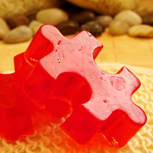 Puzzle mýdlo - růže — foto 2