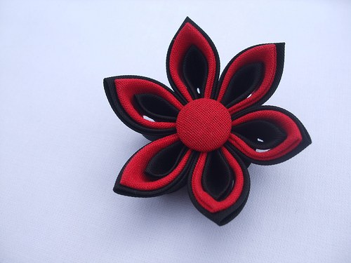 Kanzashi brož — foto 3