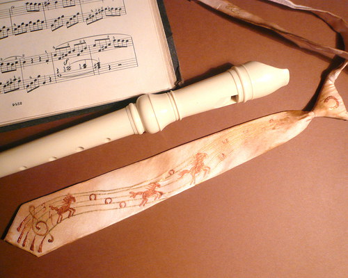Chlapecká kravata - hedvábná — foto 3