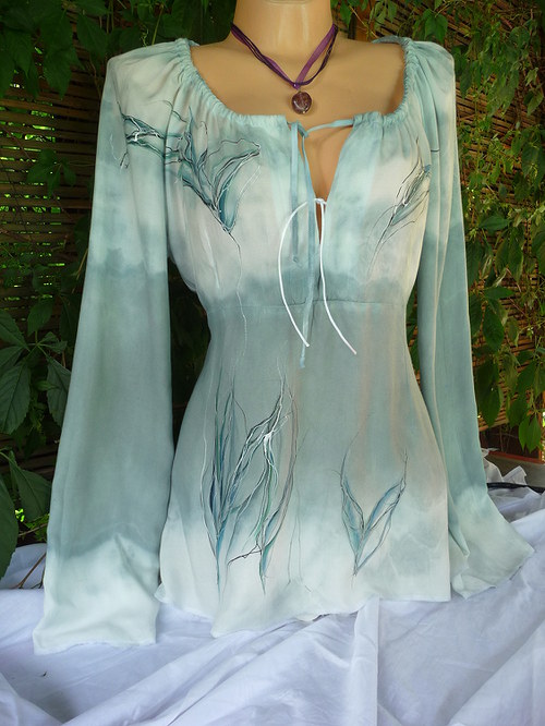 Malovaná dám. halenka. — foto 3