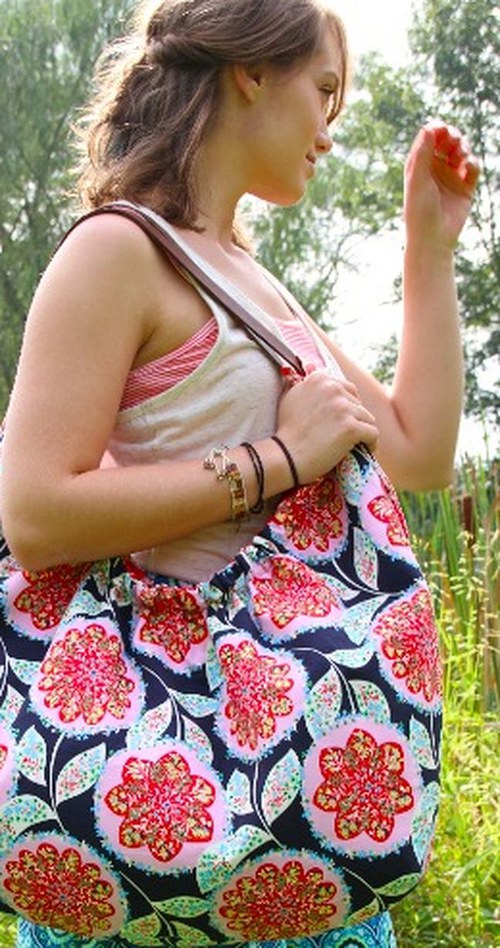 Řasená taška - Charisma modrá — foto 5