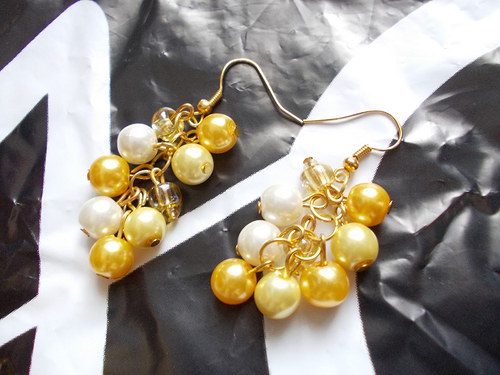 Souprava "Gold luxury" - náramek + naušnice — foto 3