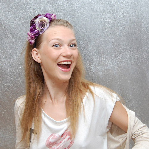 Fialové růže ... čelenka AKCE — foto 3