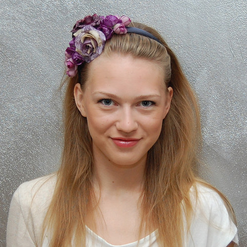 Fialové růže ... čelenka AKCE — foto 5