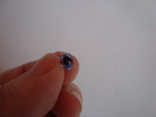 Skleněná všívací očka 6 mm - modrá — foto 2