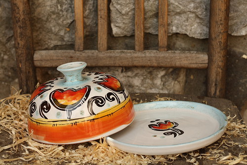 Máselnice s tulipány — foto 2