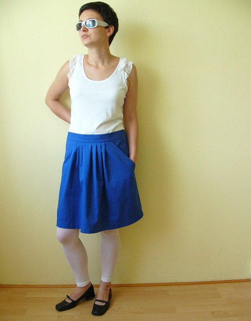Modrá sukně — foto 3