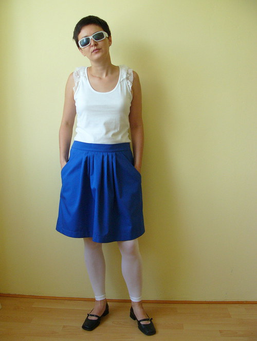Modrá sukně — foto 6