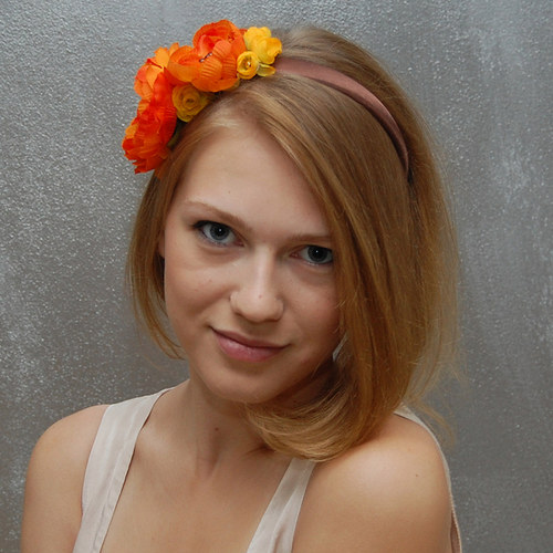 Pomerančová nálada ... čelenka — foto 2