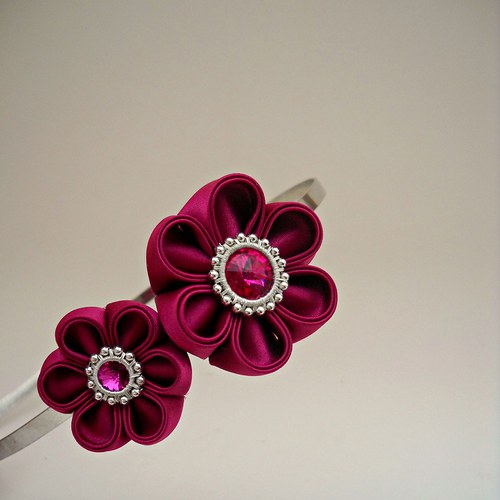 Kanzashi čelenka Amai — foto 2