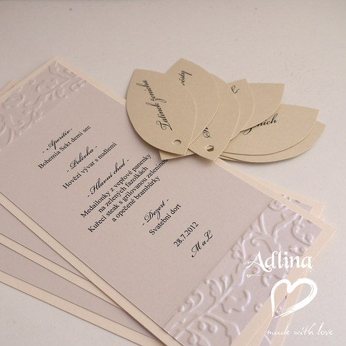 Menu a jmenovky_smetanové — foto 3