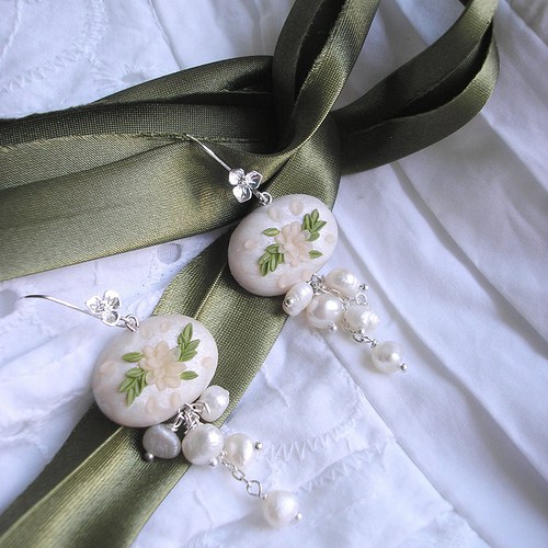 Náušnice Wedding Button - Myrtus — foto 2