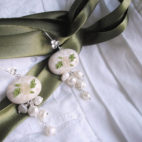 Náušnice Wedding Button - Myrtus — foto 4
