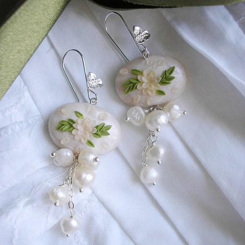Náušnice Wedding Button - Myrtus — foto 5
