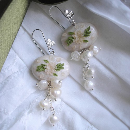 Náušnice Wedding Button - Myrtus — foto 6